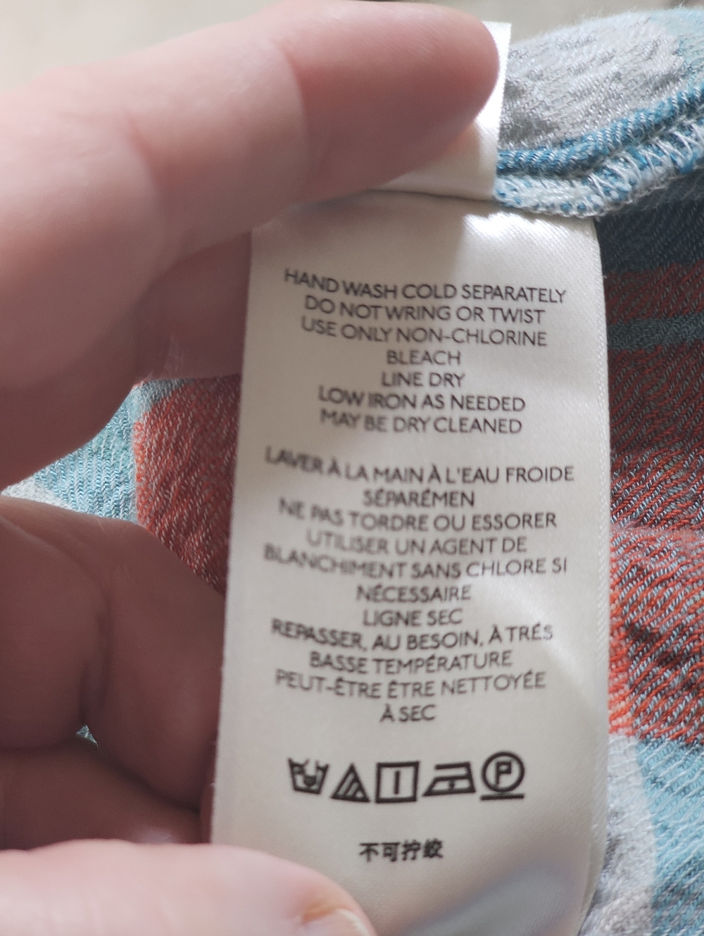 Pilcro Anthropologie Breezy Teal Blue And Red Buffalo Plaid Button Down Shirt S - Picture 8 of 8